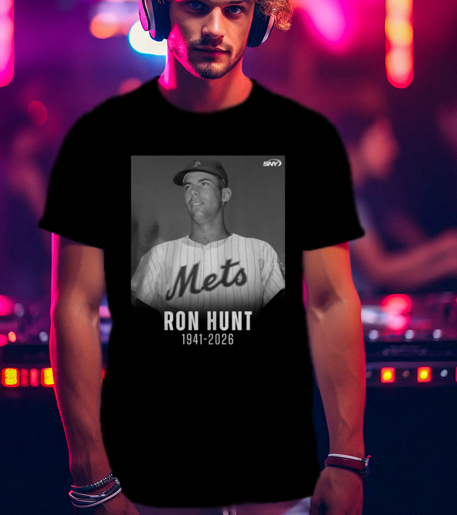 Ron Hunt 1941 2026 Mets SNY Memoriam T-Shirt