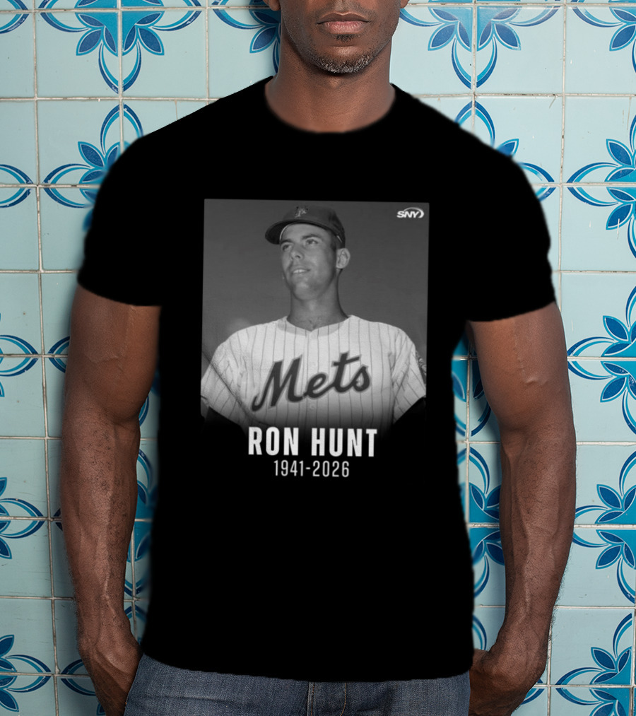 Ron Hunt 1941 2026 Mets SNY Memoriam T-Shirt