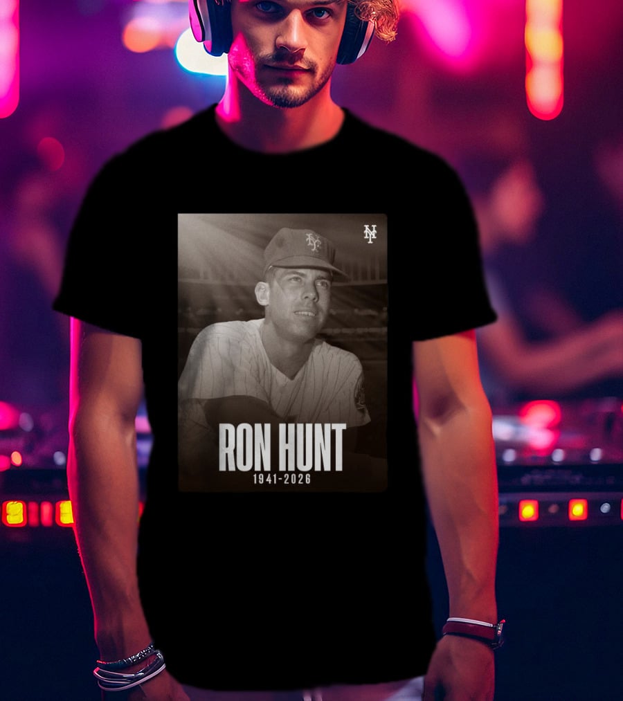 Ron Hunt 1941 2026 NY Mets Legend T-Shirt