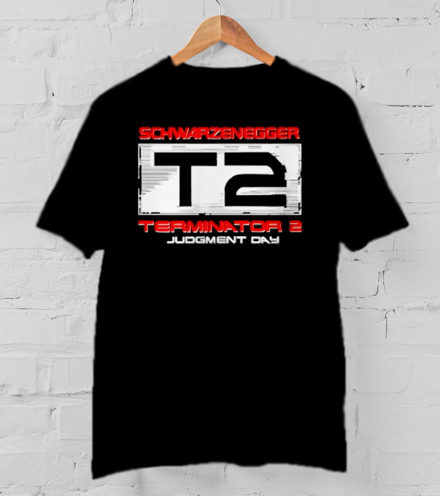 Schwarzenegger T2 Terminator 2 Judgment Day T-Shirt