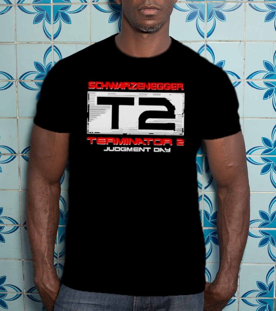 Schwarzenegger T2 Terminator 2 Judgment Day T-Shirt