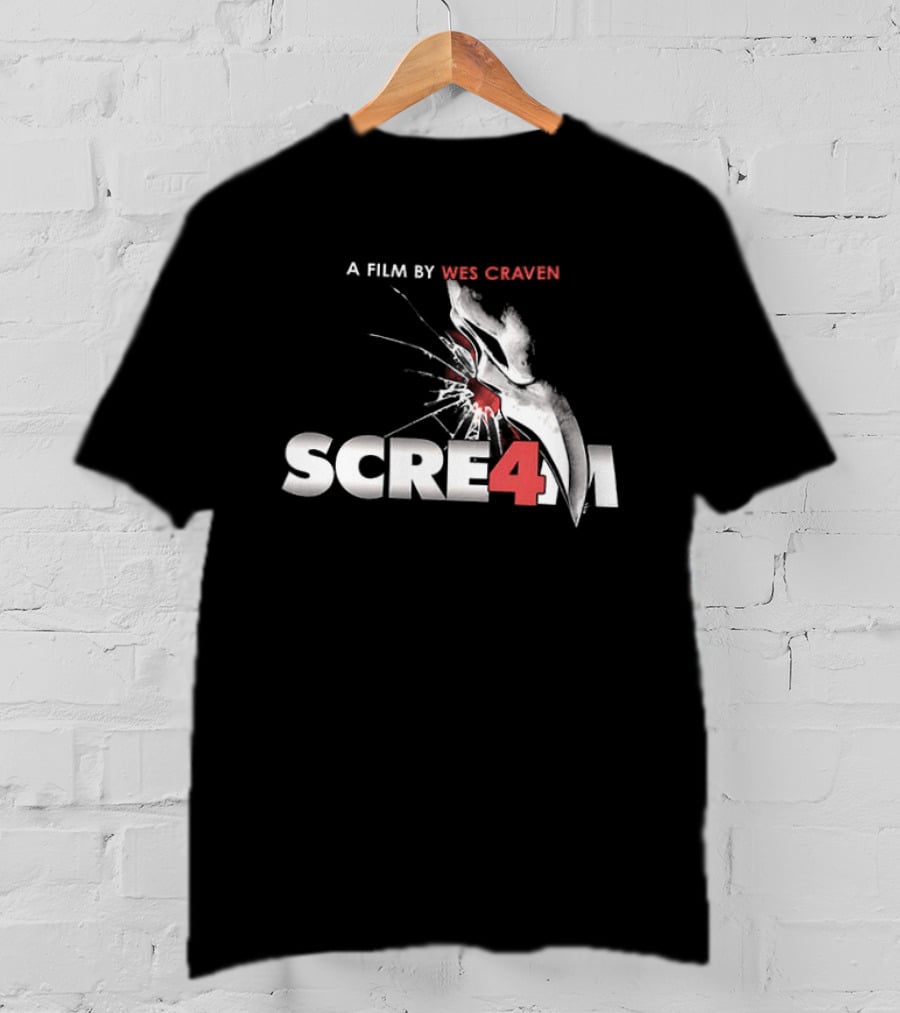 A Film By Wes Craven Scream 4 New Decade New Rules T-Shirt