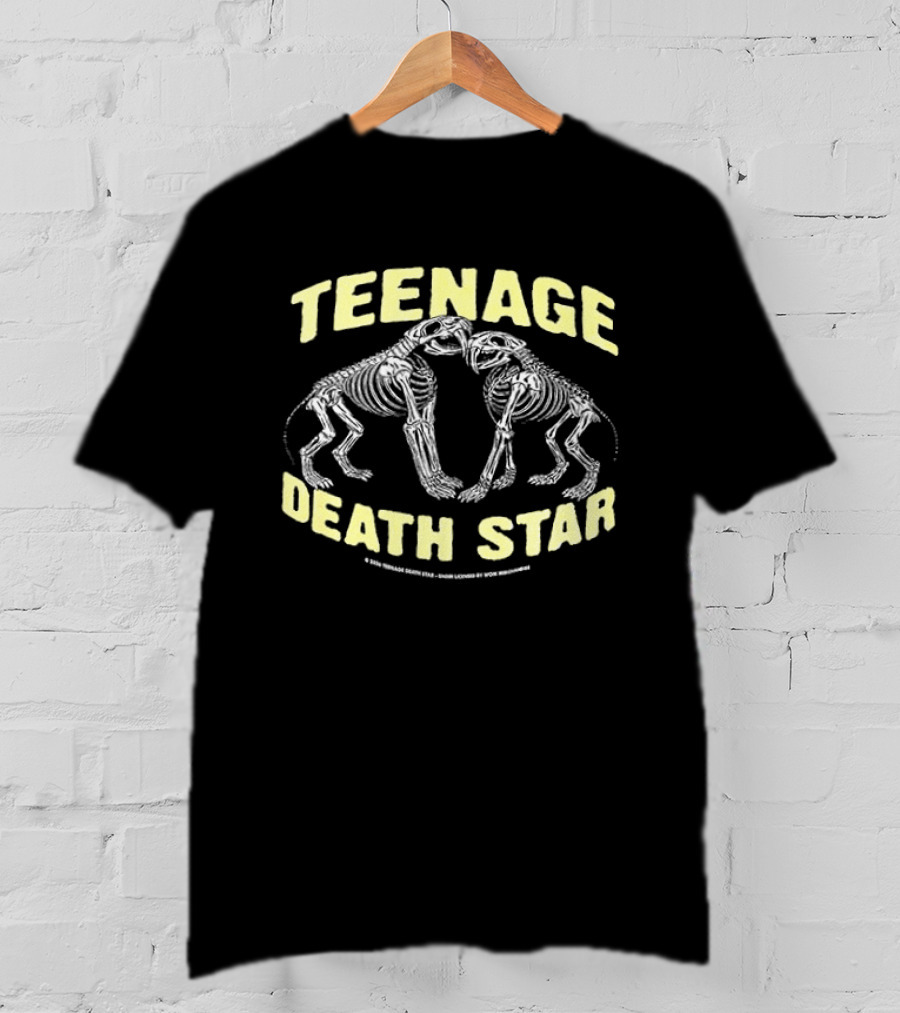 Teenage Death Star Smilodon Skeleton Until Death Do Us Part 2 Sided T-Shirt