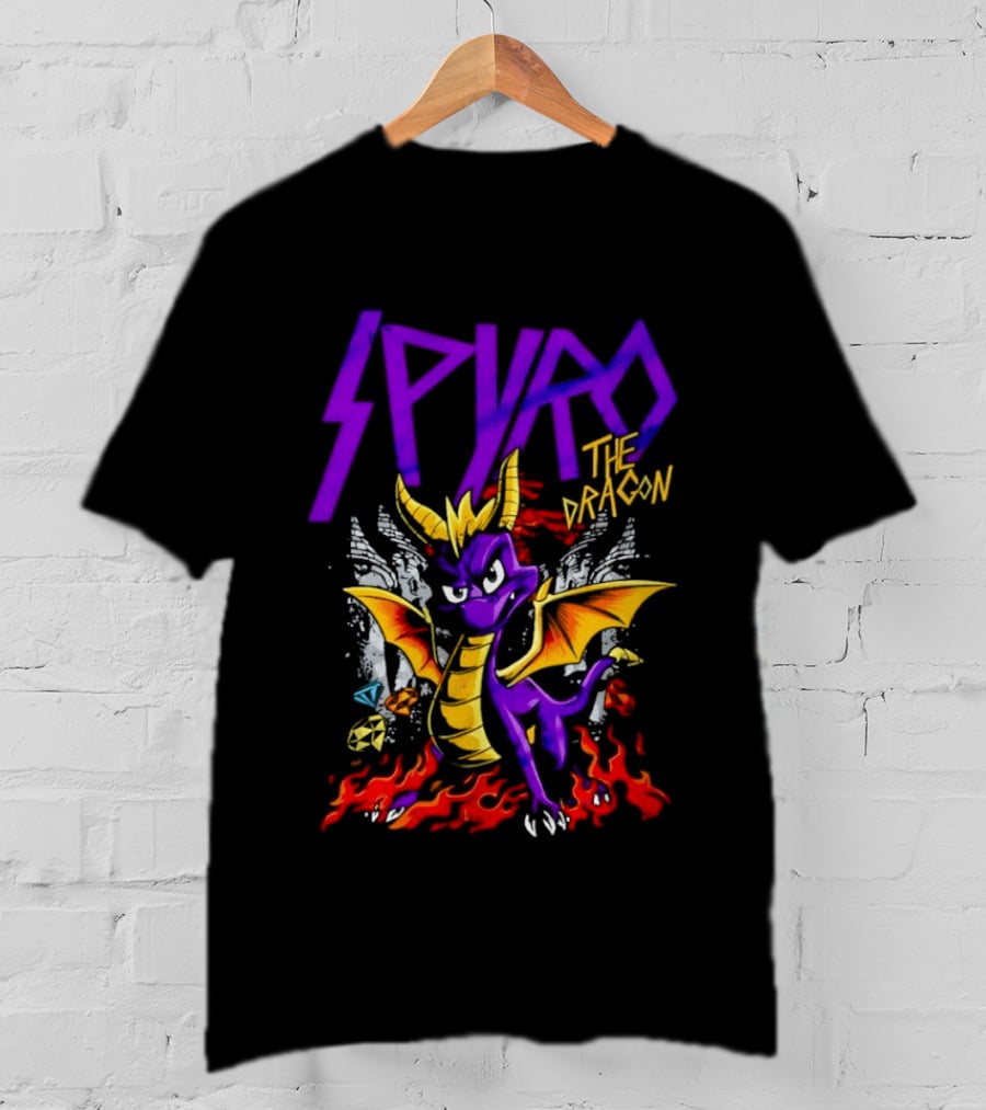 Spyro The Dragon Purple Fire Adventure T-Shirt