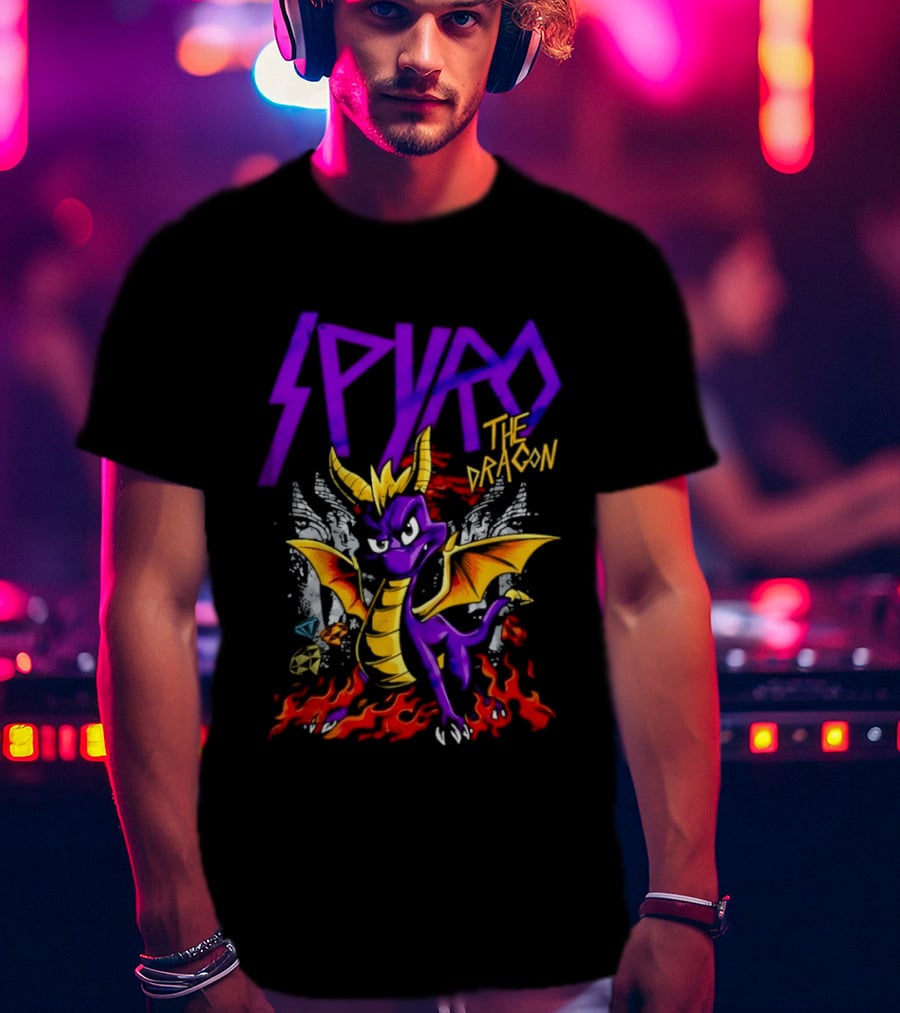 Spyro The Dragon Purple Fire Adventure T-Shirt