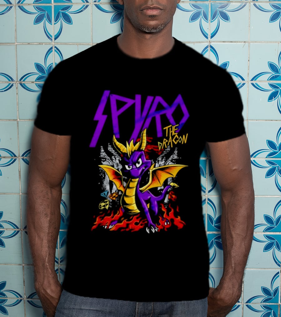 Spyro The Dragon Purple Fire Adventure T-Shirt