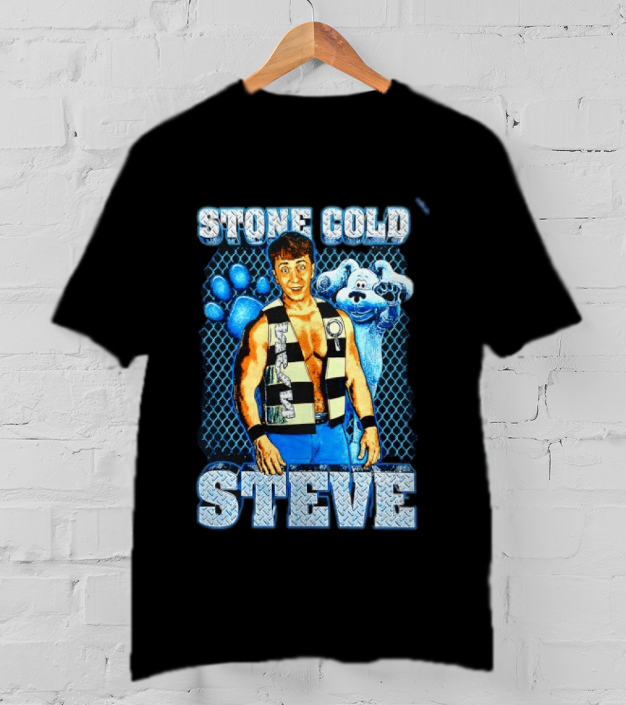 Stone Cold Steve Austin Blue Clues Mashup T-Shirt
