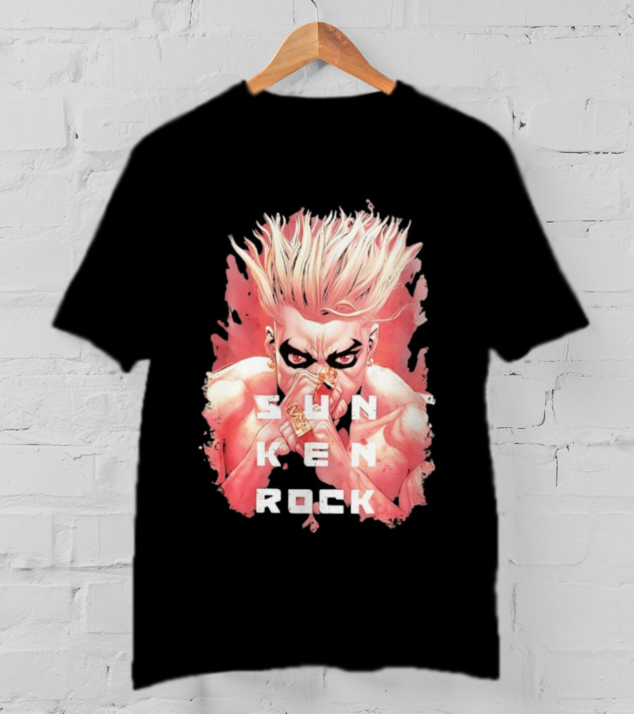 Sun Ken Rock Ken Kitano Manga Boichi Anime Intense Look T-Shirt