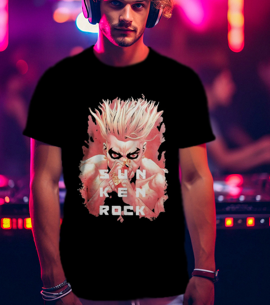 Sun Ken Rock Ken Kitano Manga Boichi Anime Intense Look T-Shirt