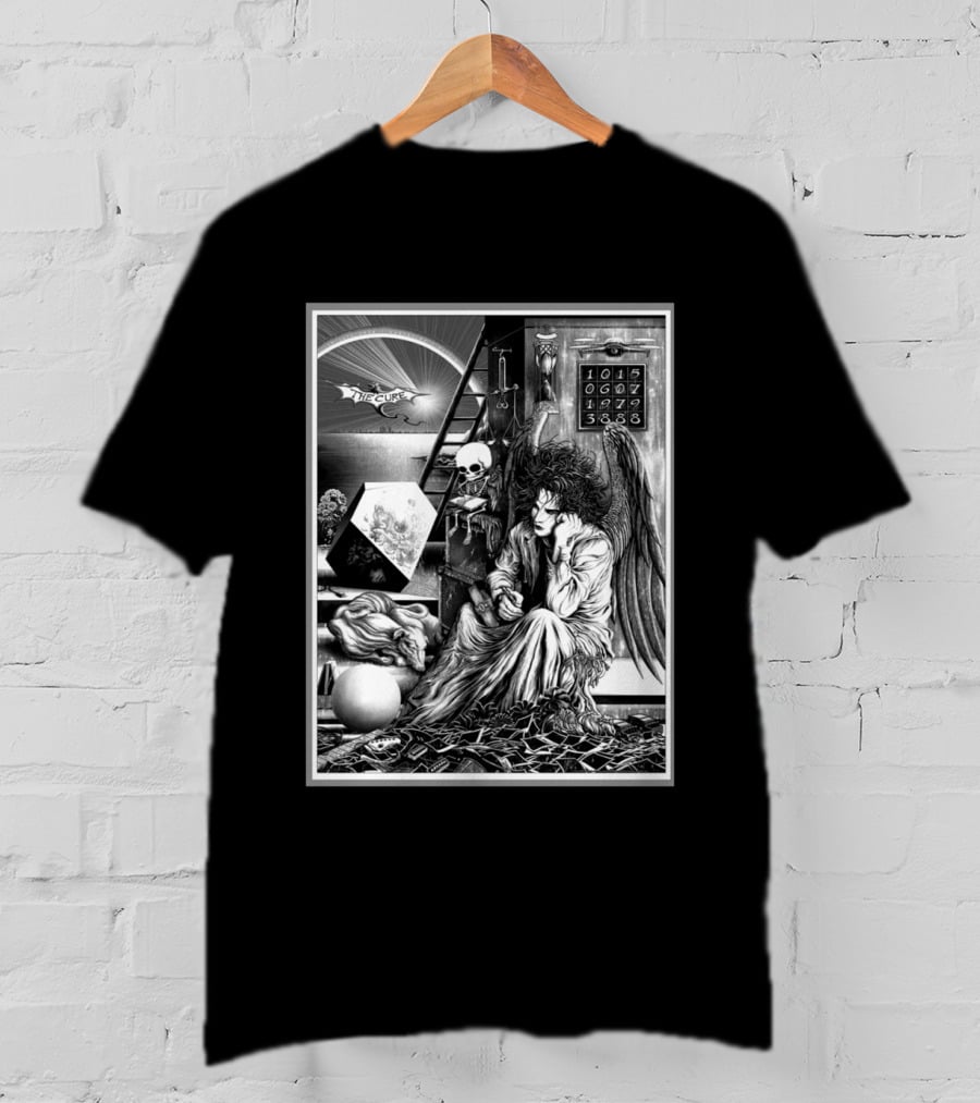 The Cure Berlin Germany 2026 Night 1 Limited Edition Event Wuhlheide July 10 Angel Artwork Skull Ladder T-Shirt