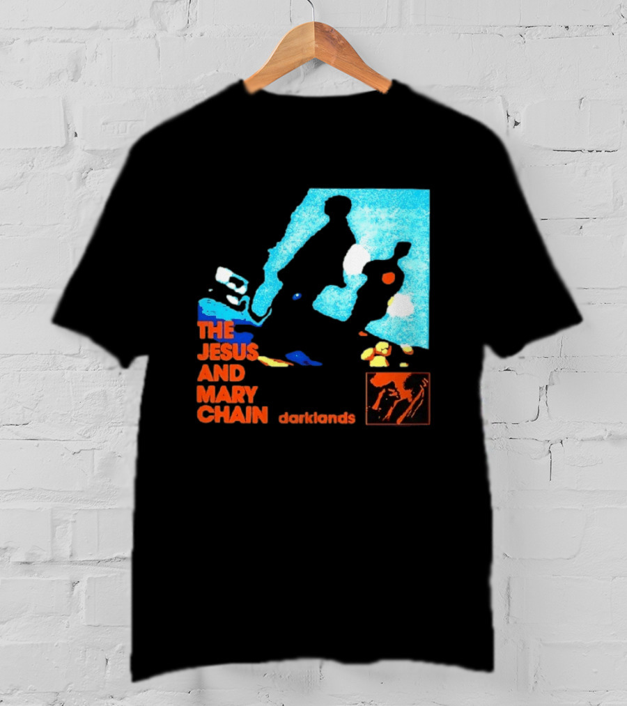 The Jesus And Mary Chain Darklands Alternative Rock Blue Black T-Shirt