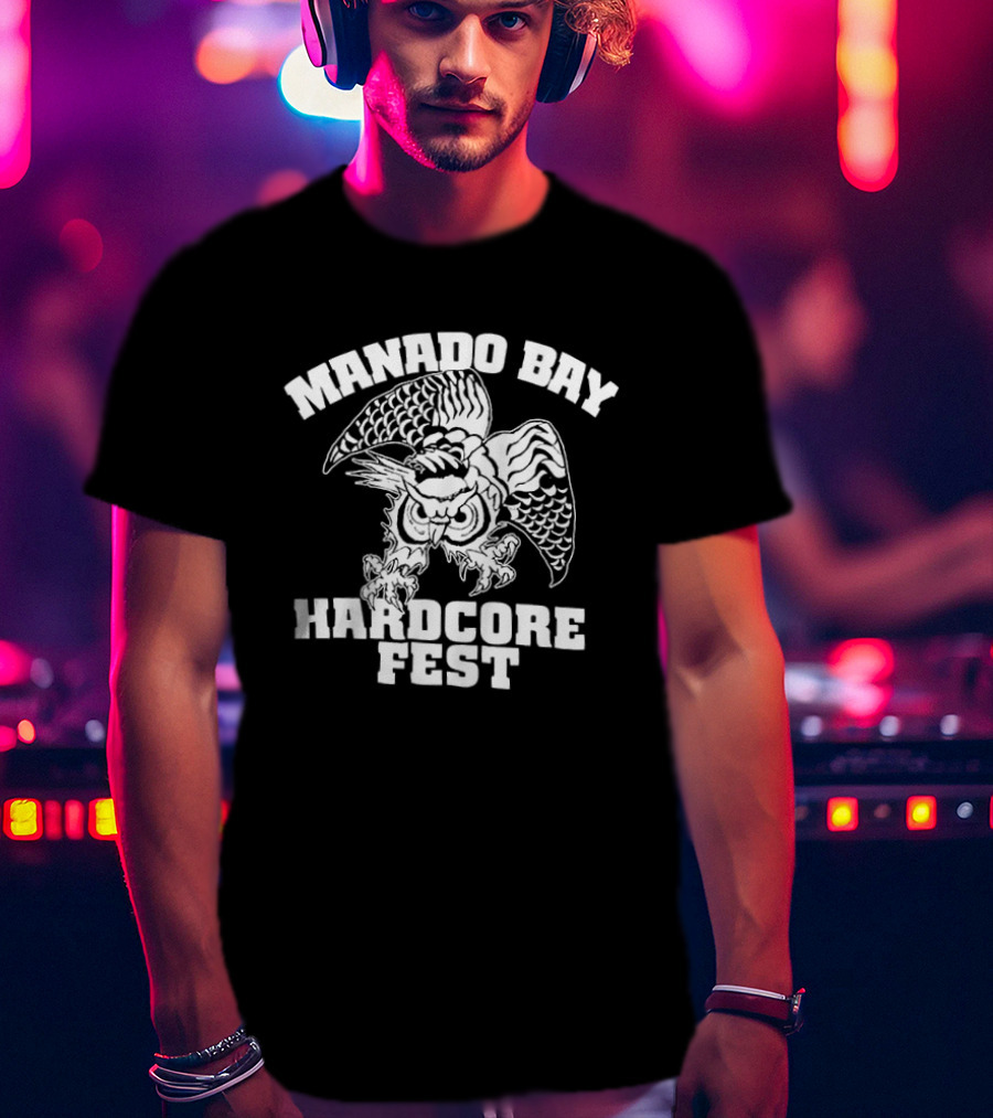 Manado Bay Hardcore Fest Mystique Humanoid 406 Fistful Threats Braver Bells Of War Two Sided T-Shirt