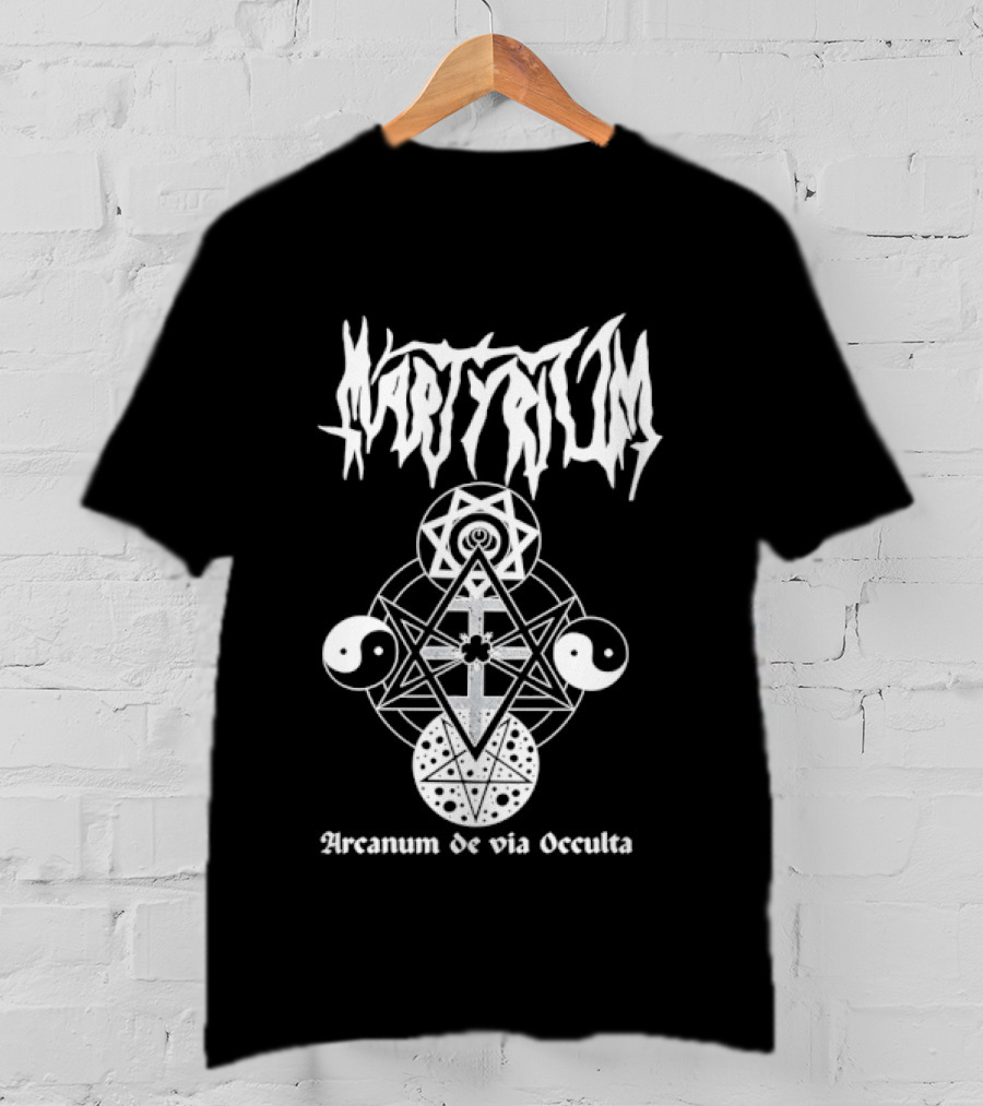 Martyrium Arcanum De Via Occulta Symbolic Black Metal Aesthetic T-Shirt