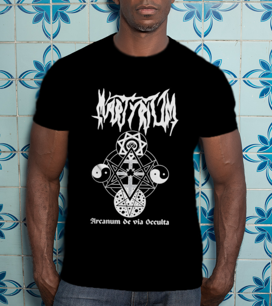 Martyrium Arcanum De Via Occulta Symbolic Black Metal Aesthetic T-Shirt