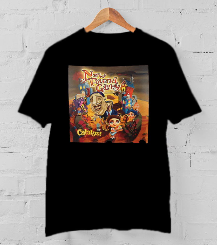 New Found Glory Catalyst Album Artwork With Cartoon Characters T-Shirt
