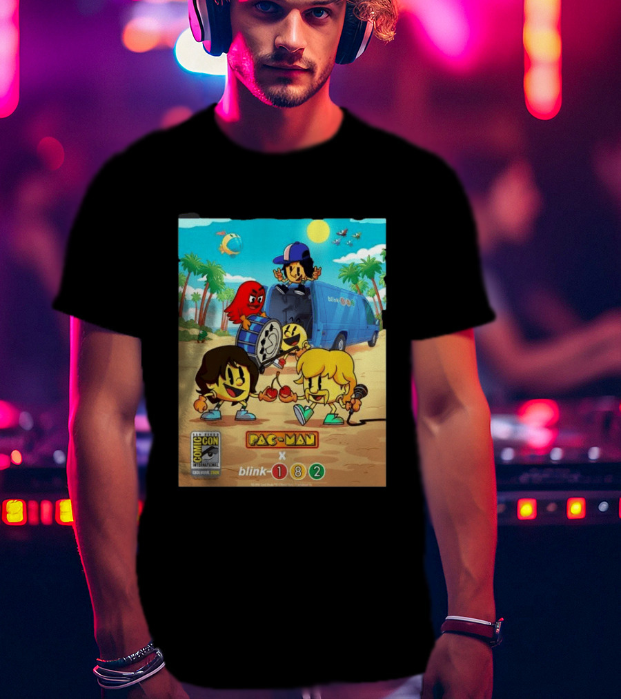 Comic Con San Diego Exclusive 2026 Blink 182 X Pac Man July 23 26 Home Decor T-Shirt