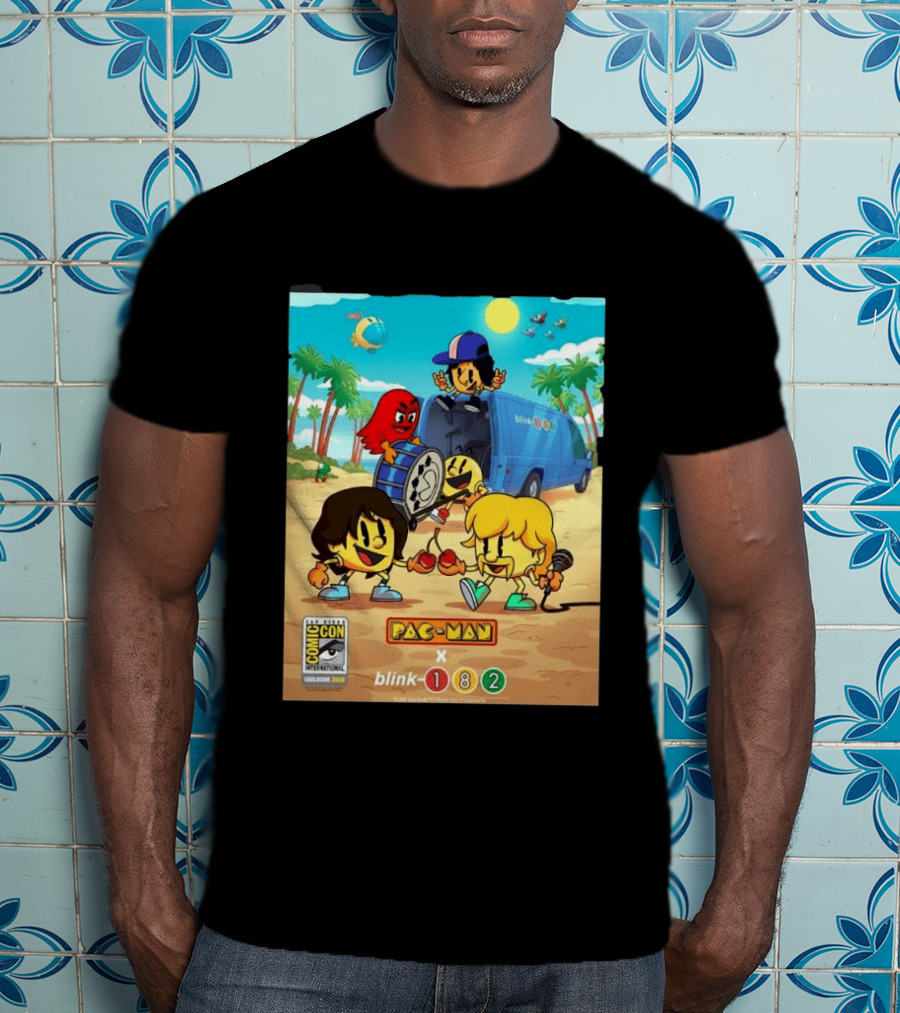 Comic Con San Diego Exclusive 2026 Blink 182 X Pac Man July 23 26 Home Decor T-Shirt