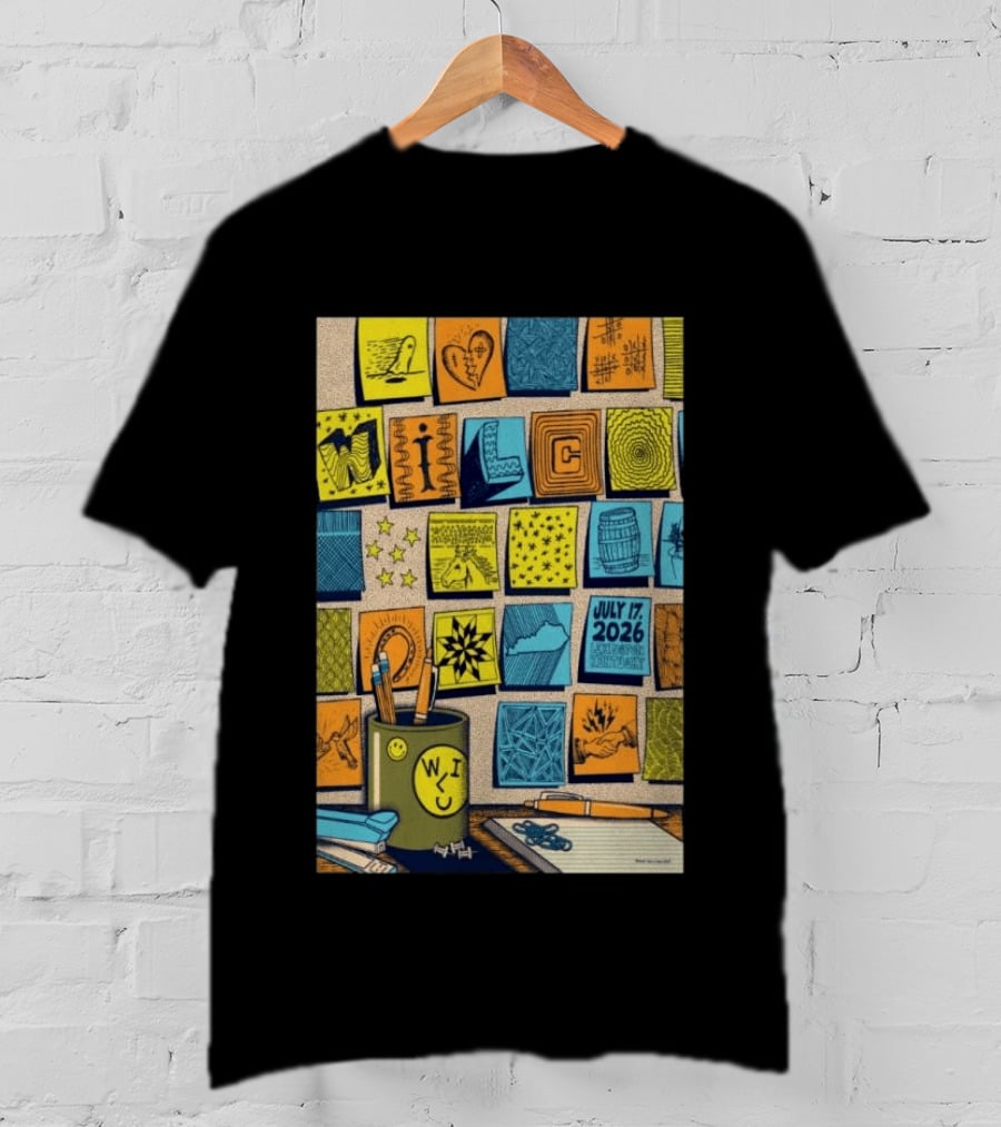July 17 2026 Lexington KY The Burl Wilco Illustrated Art Blocks T-Shirt