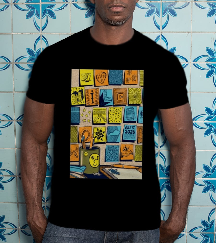 July 17 2026 Lexington KY The Burl Wilco Illustrated Art Blocks T-Shirt