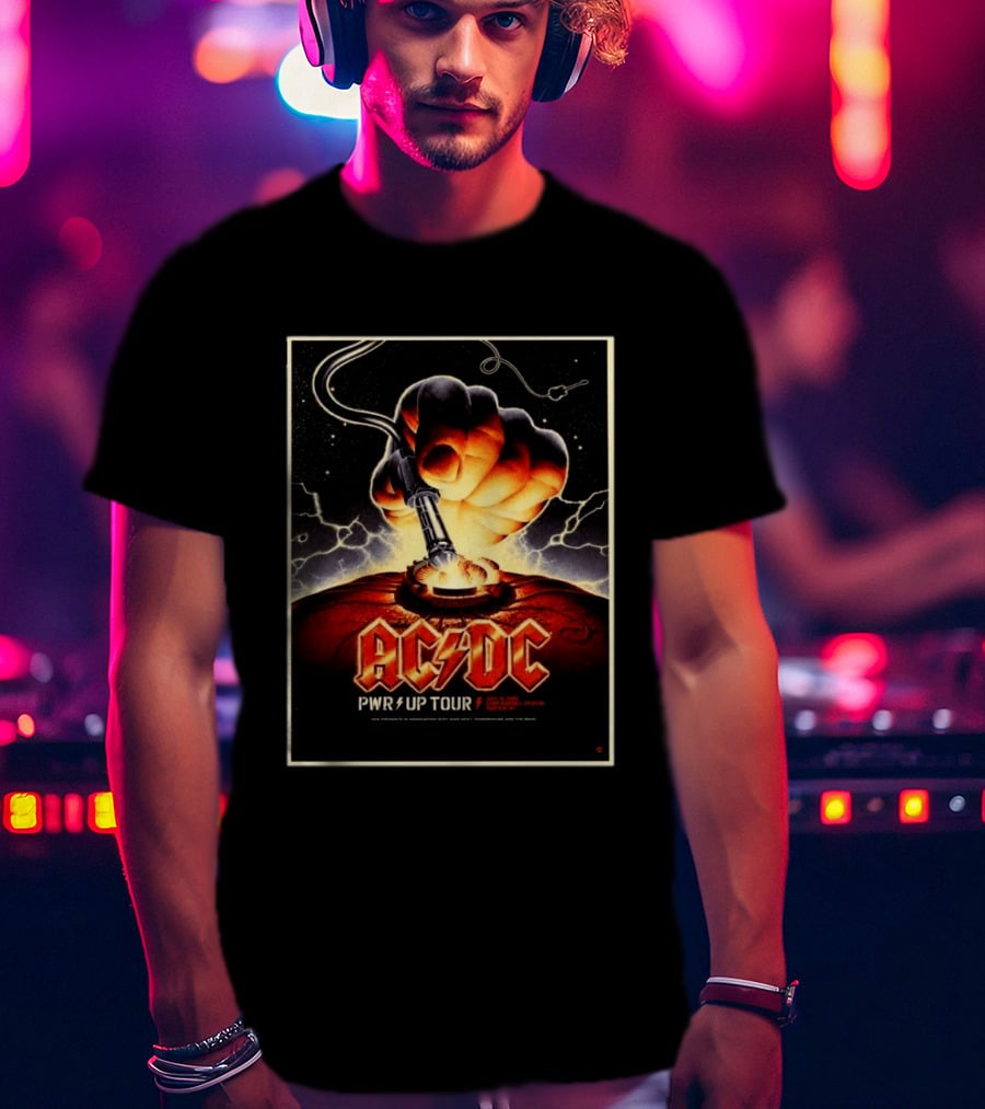 ACDC PWR Up Tour 2026 Camp Randall Stadium Madison Wisconsin July 19 Exclusive Event T-Shirt
