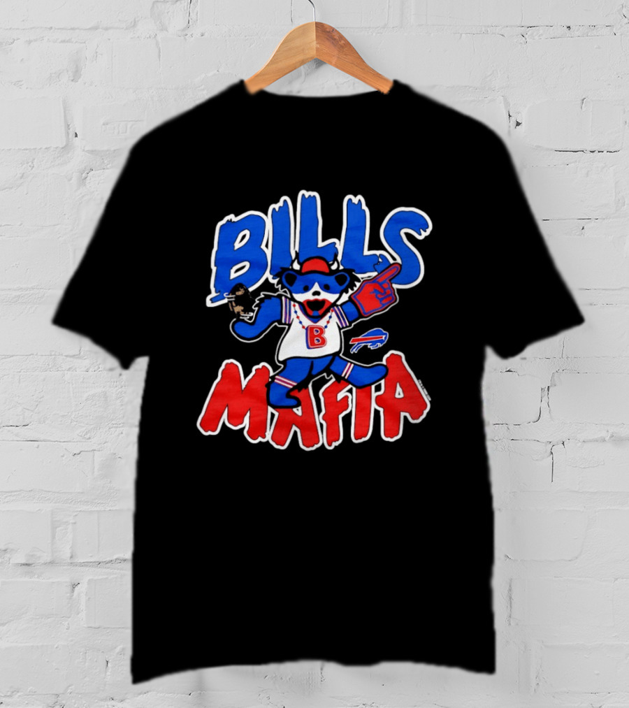 Buffalo Bills Mafia Grateful Dead Bear BILLS MAFIA T-Shirt