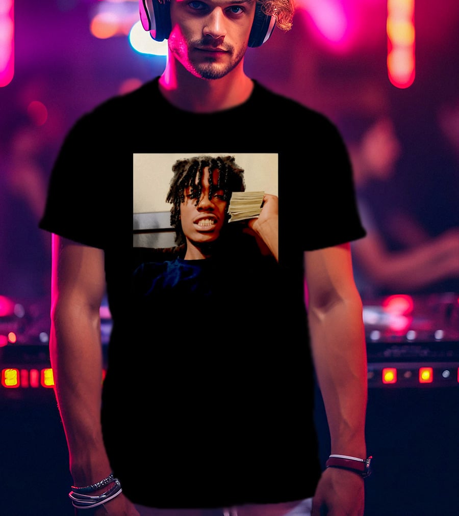 Lil Double 0 Rapper Hip Hop Money Stack Pose T-Shirt