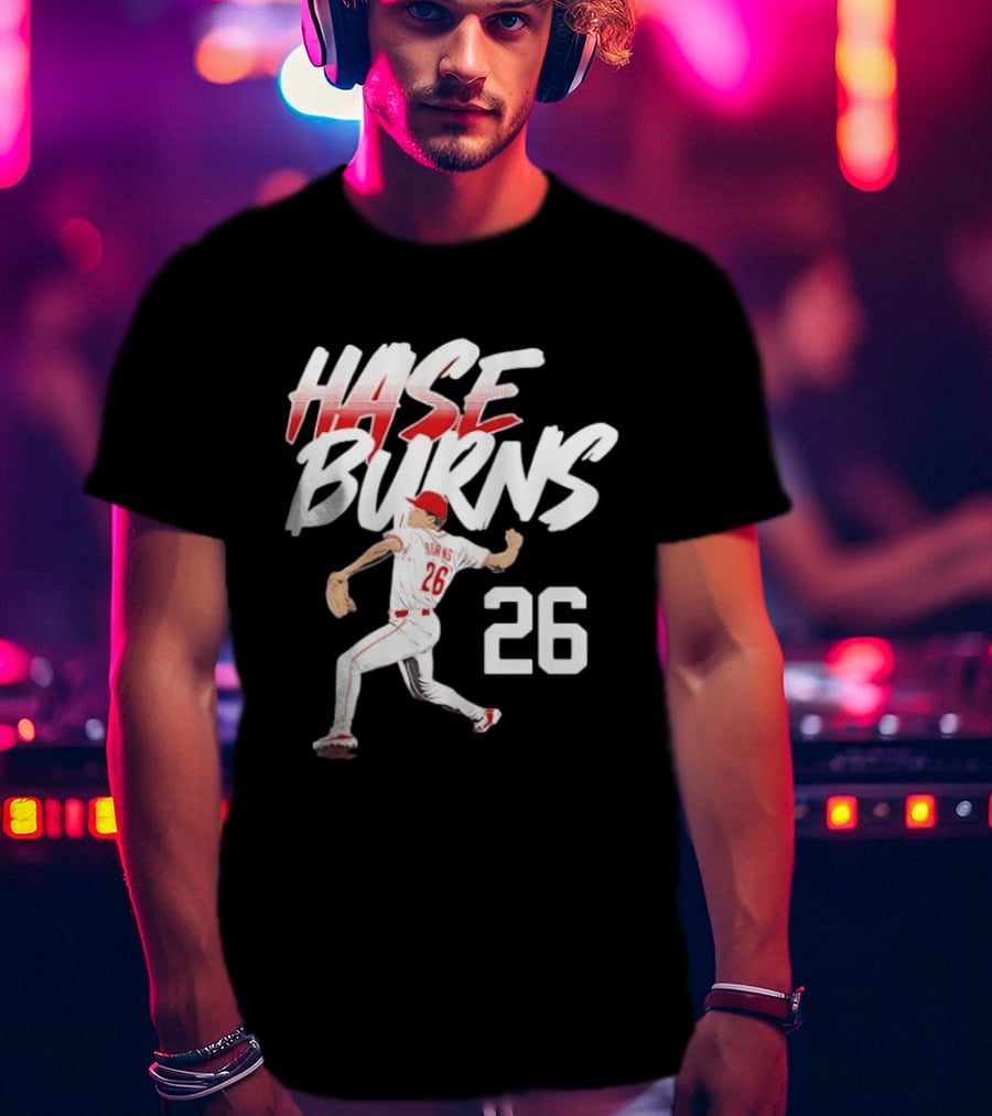 Chase Burns Cincinnati Reds Baseball Ace Number 26 T-Shirt