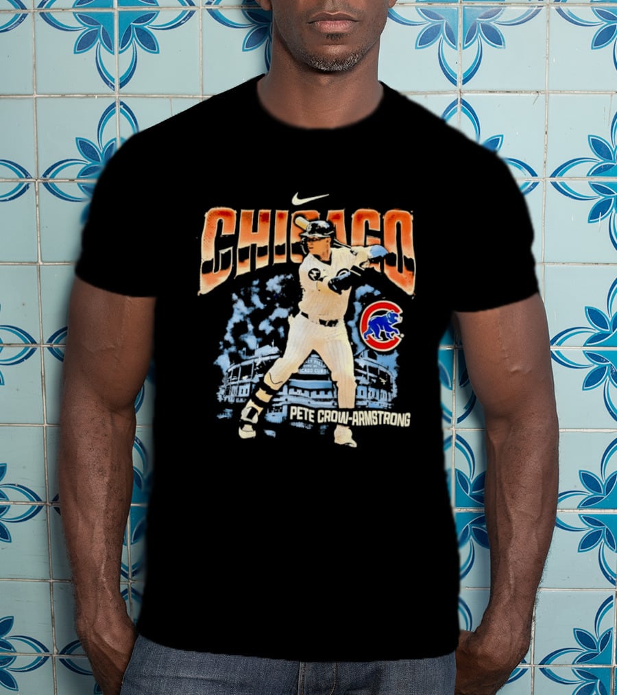 Chicago Cubs Pete Crow Armstrong Wrigley Field Nike T-Shirt