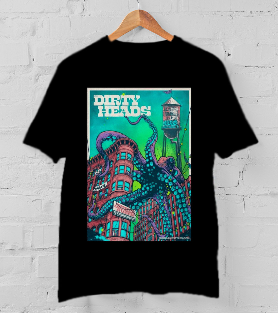 Dirty Heads Live At Syracuse Amphitheater July 19 2026 Octopus T-Shirt