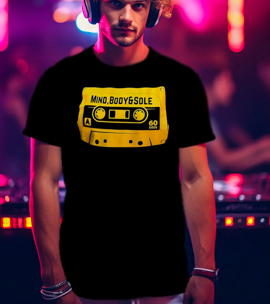 Mind Body & Sole Cassette Tape 60 Min Music T-Shirt