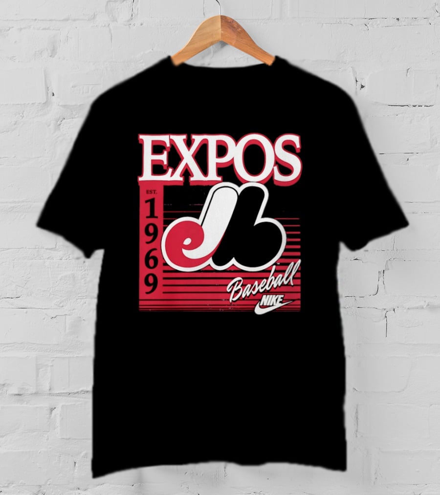 Expos Est 1969 Montreal Baseball Nike T-Shirt