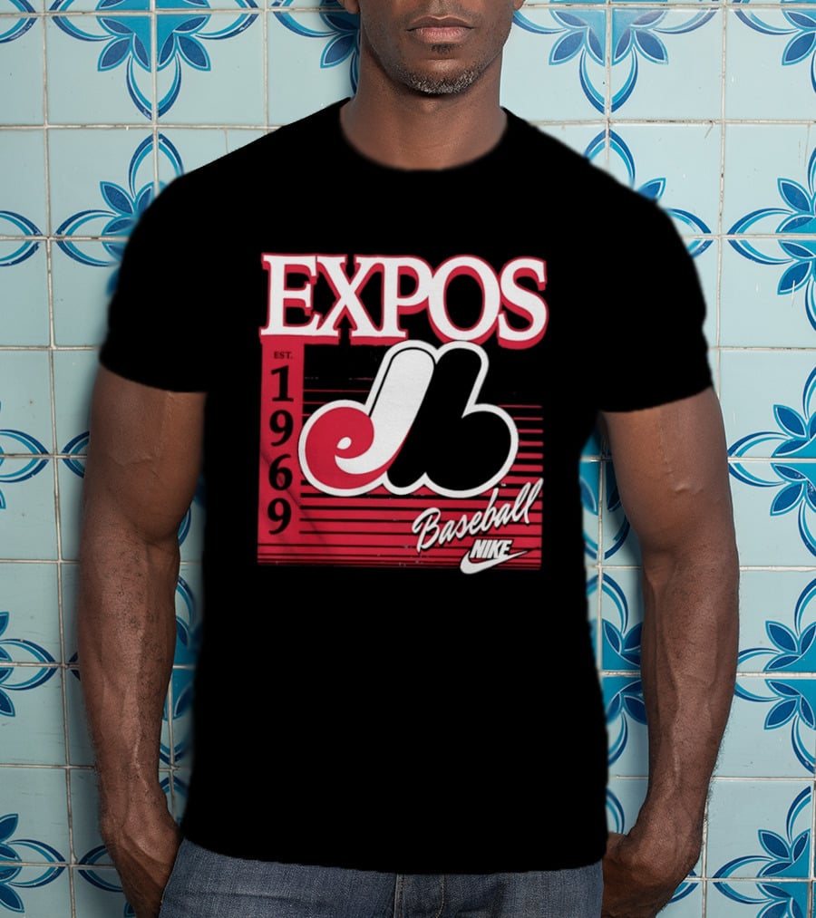 Expos Est 1969 Montreal Baseball Nike T-Shirt