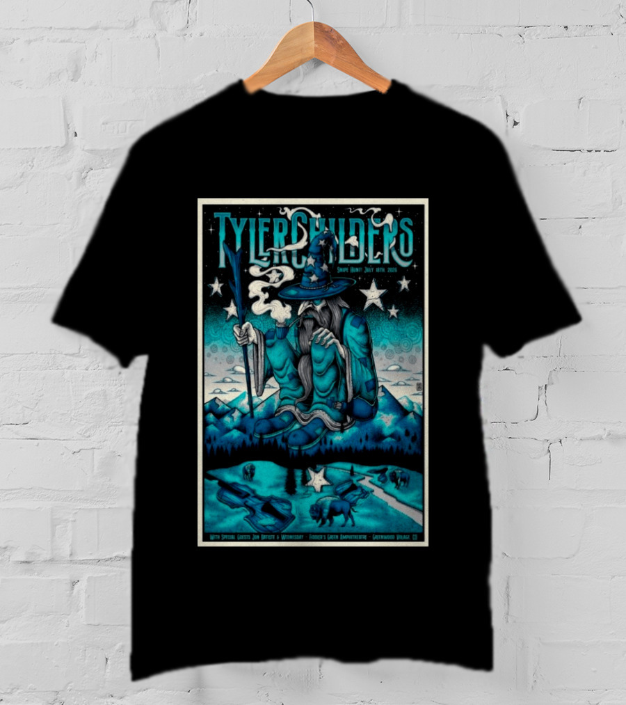 Tyler Childers Snipe Hunt July 18th 2026 Fiddler's Green Amphitheatre Greenwood Village CO T-Shirt