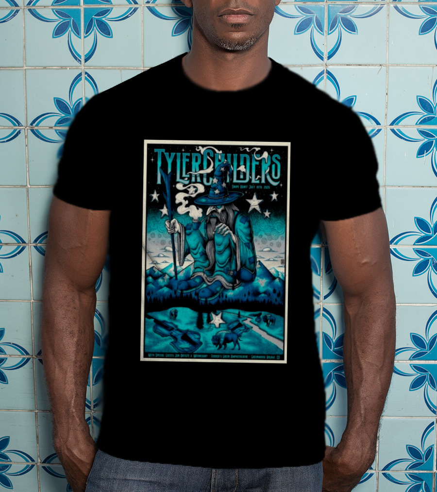 Tyler Childers Snipe Hunt July 18th 2026 Fiddler's Green Amphitheatre Greenwood Village CO T-Shirt