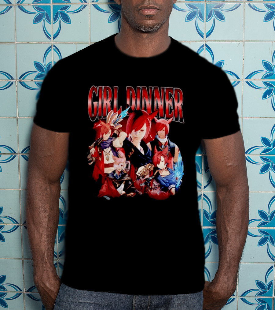 Girl Dinner Anime Character Compilation T-Shirt
