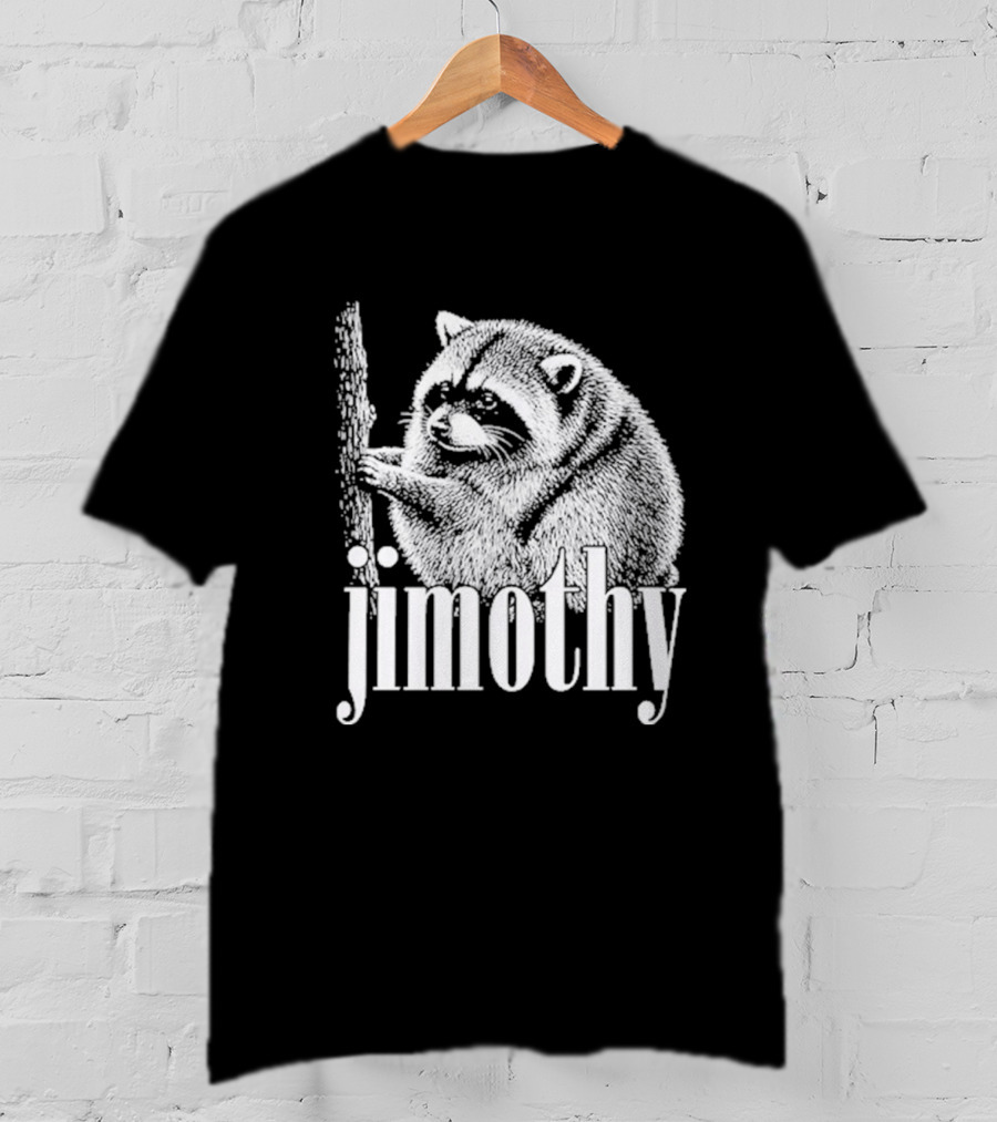 Jimothy Raccoon Hand Drawn Wildlife T-Shirt