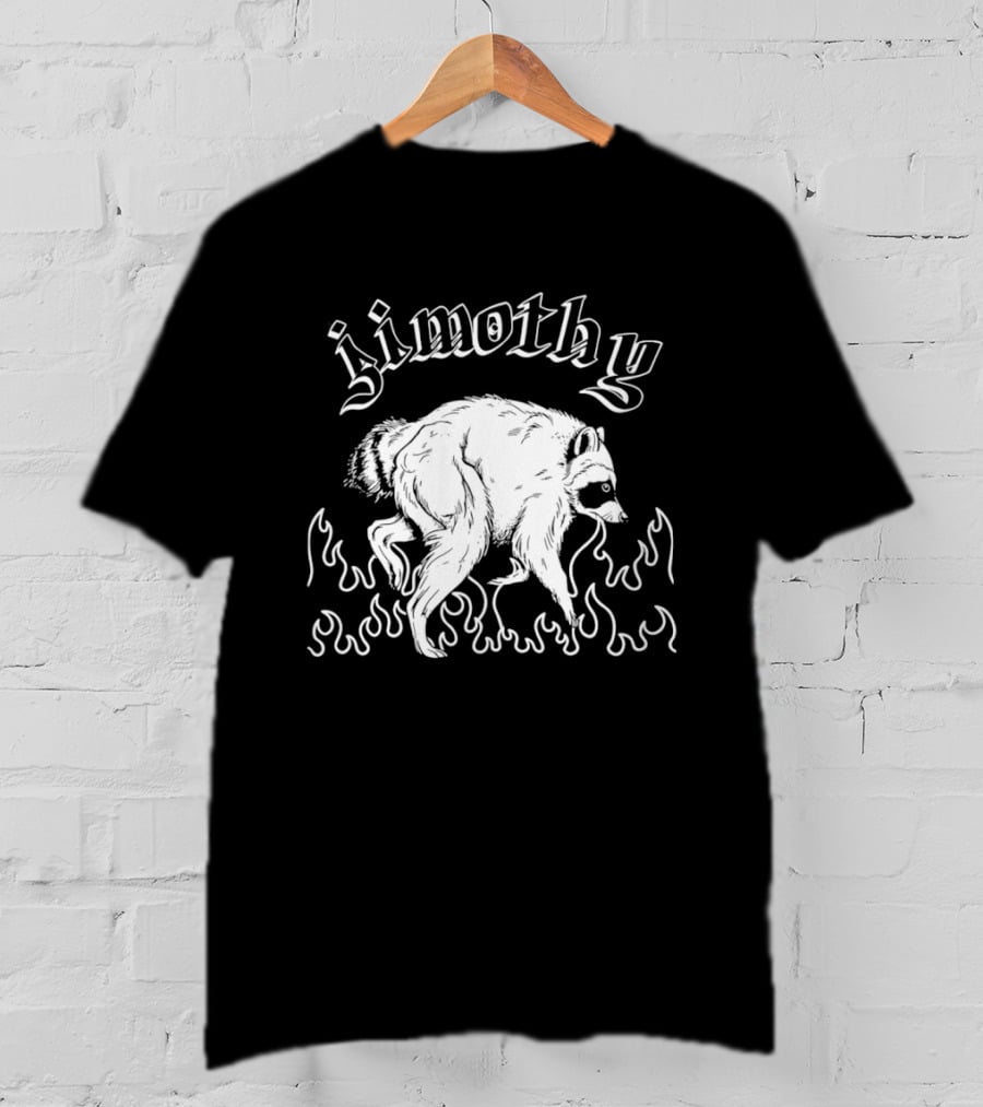 Jimothy Raccoon In Flames T-Shirt