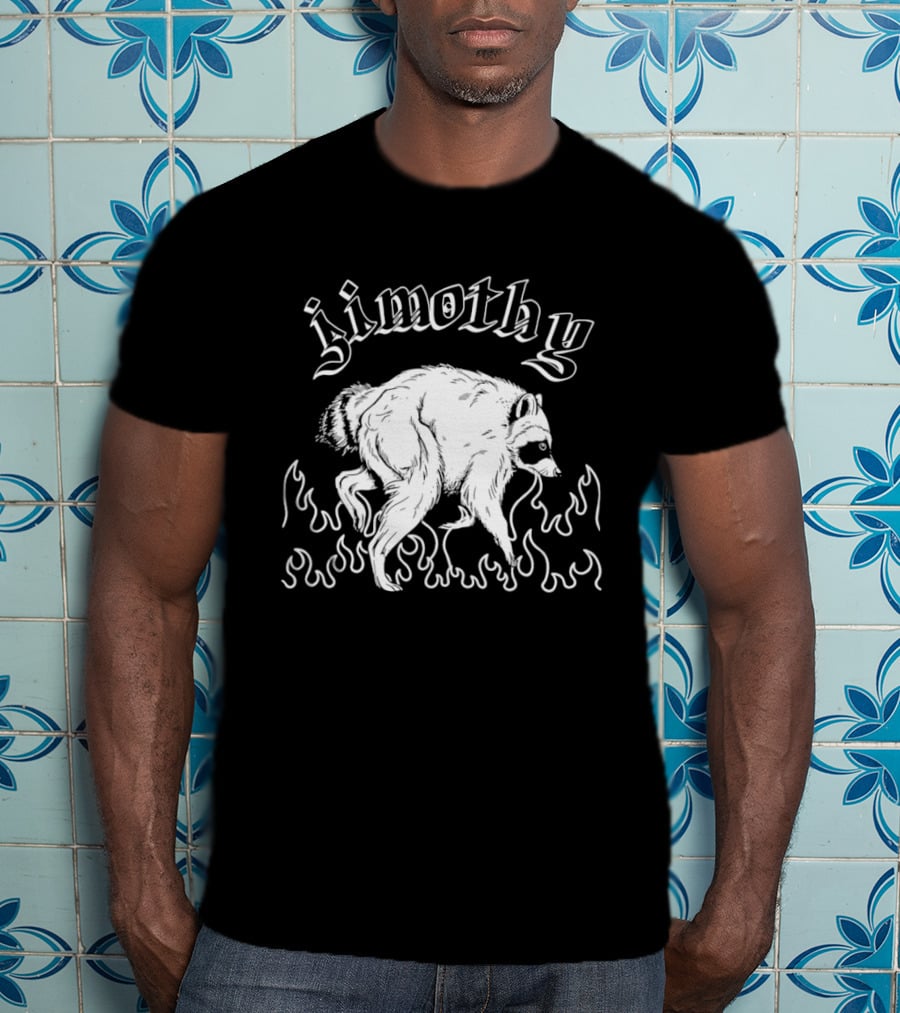 Jimothy Raccoon In Flames T-Shirt