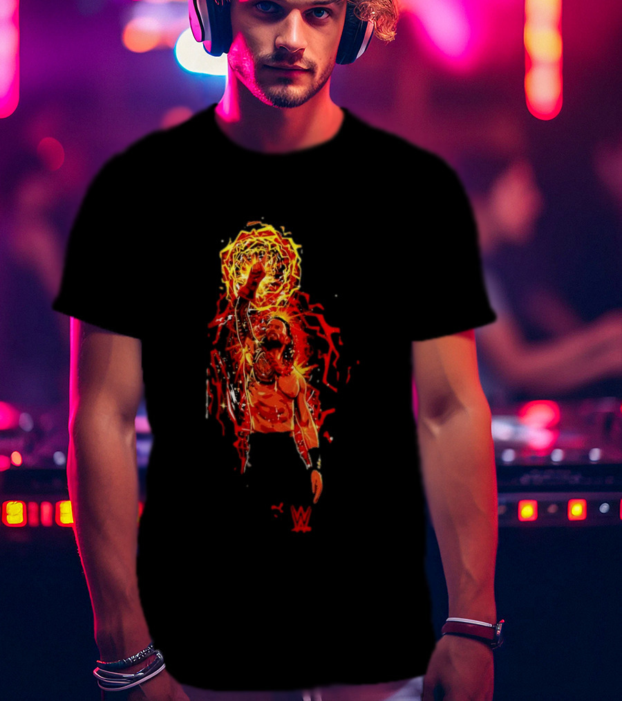 Roman Reigns WWE Aura Power T-Shirt