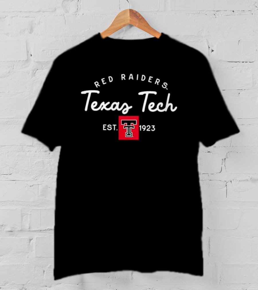Texas Tech Red Raiders Est 1923 Block NCAA College Football T-Shirt