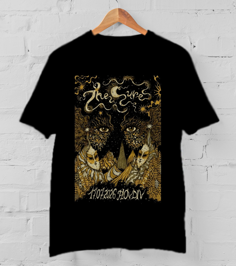 The Cure Phill Good Festival Plovdiv Bulgaria July 17 2026 Psychedelic Starry Night T-Shirt
