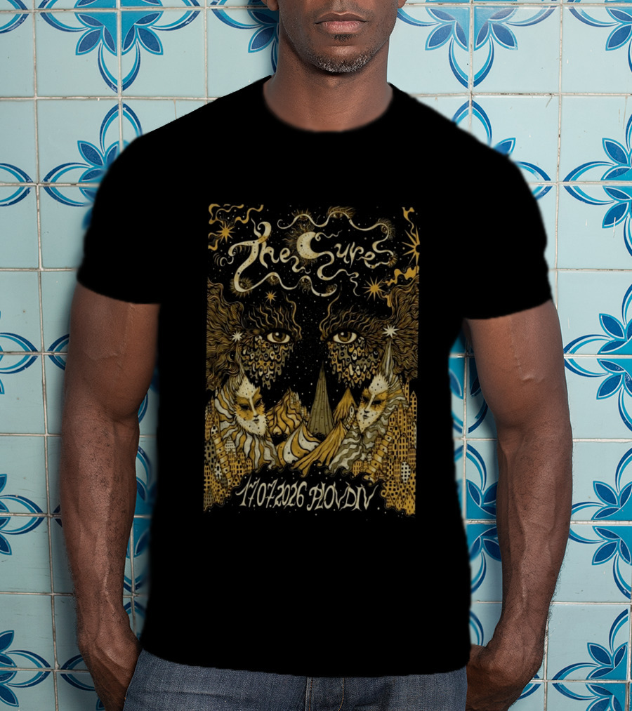 The Cure Phill Good Festival Plovdiv Bulgaria July 17 2026 Psychedelic Starry Night T-Shirt