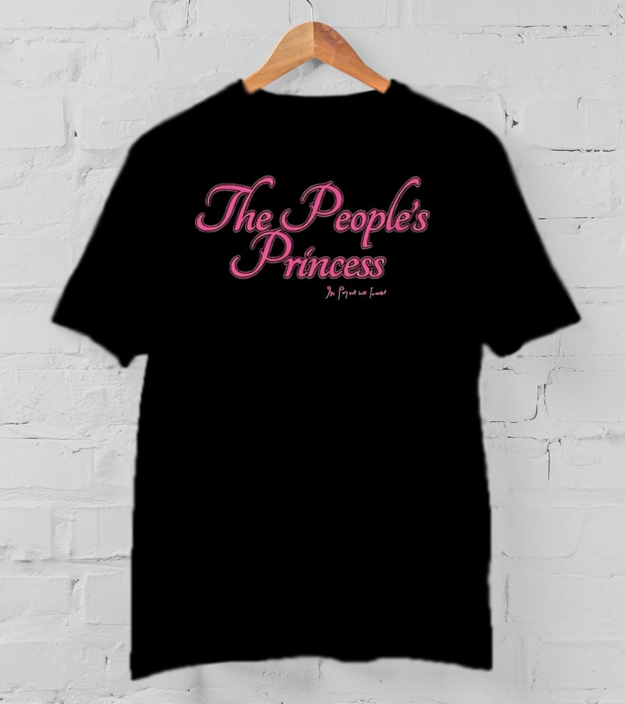 The People's Princess In We Trust Pink Script T-Shirt