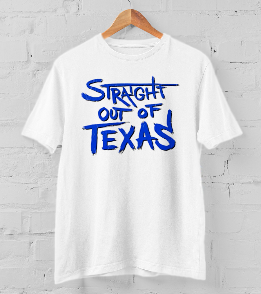 Straight Out Of Texas Bold Blue T-Shirt