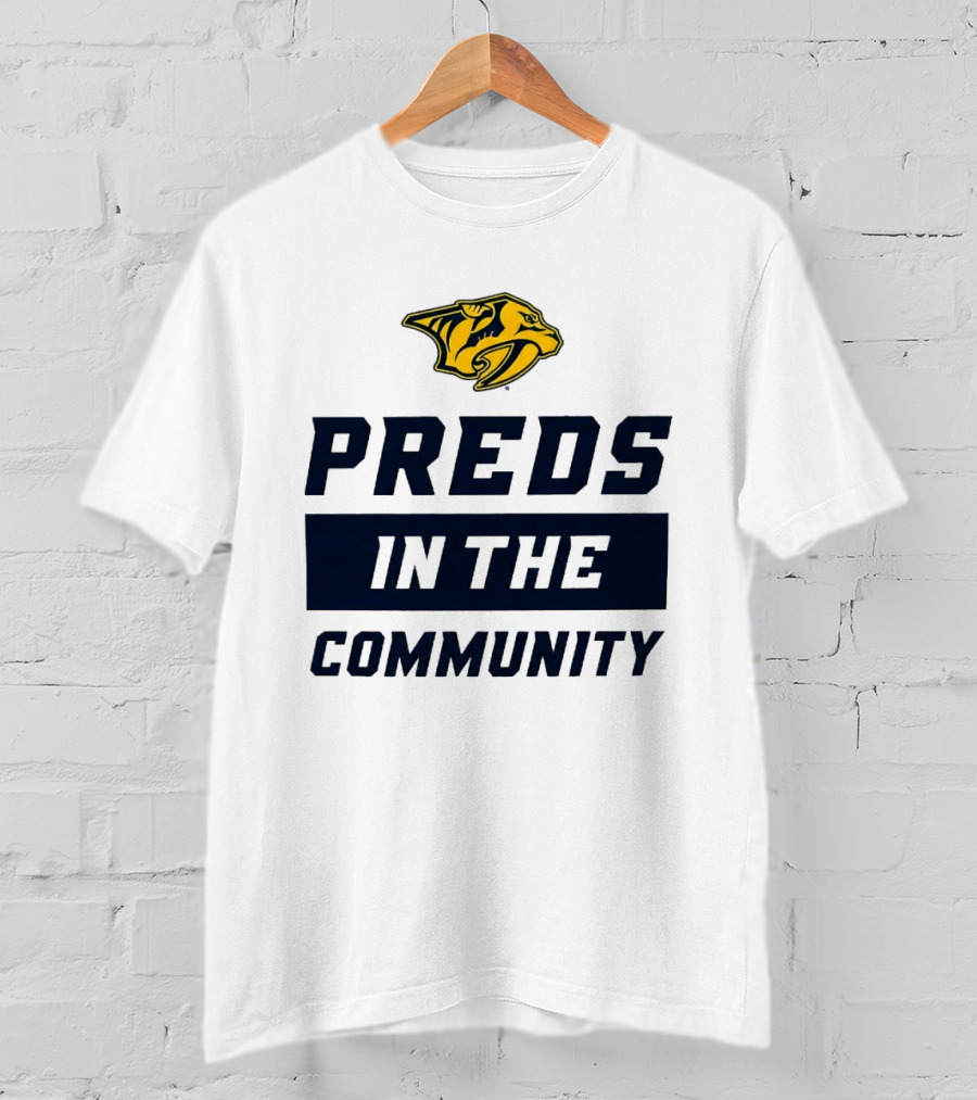 Nashville Predators 2026 Preds In The Community Initiative T-Shirt