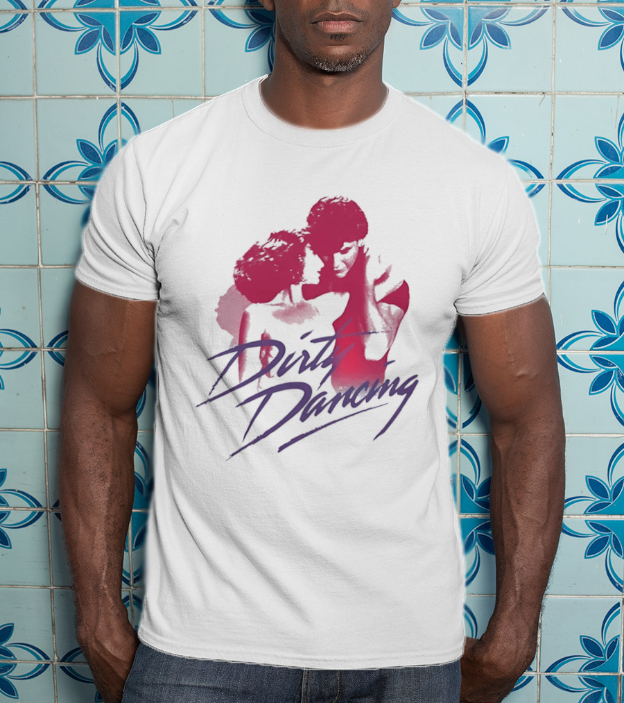 Dirty Dancing Patrick Swayze Jennifer Grey Romantic Lift Scene T-Shirt