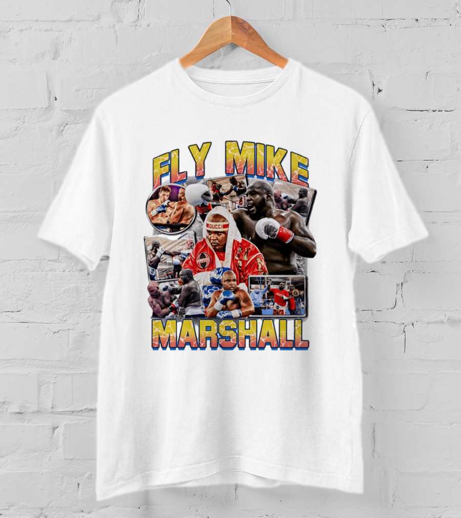 Fly Mike Marshall Boxing Heavyweight Boxer Gucci Kayo Giant Fighter Images T-Shirt