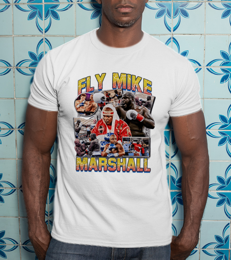 Fly Mike Marshall Boxing Heavyweight Boxer Gucci Kayo Giant Fighter Images T-Shirt
