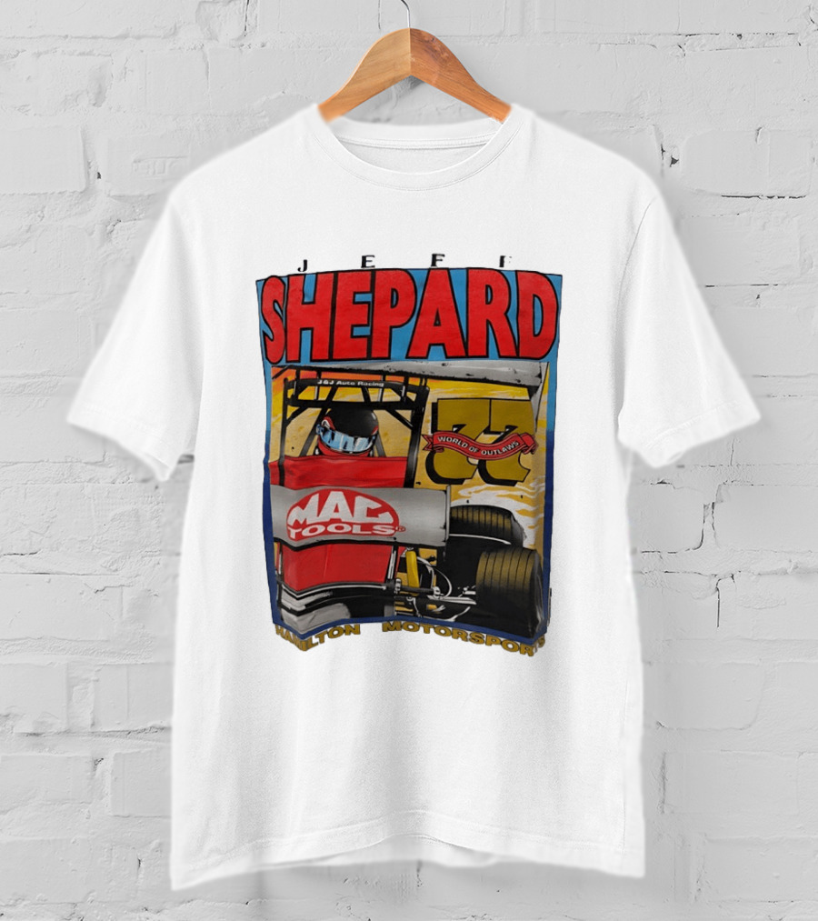 Jeff Shepard Mac Tools World Of Outlaws Racing Hamilton Motorsports T-Shirt