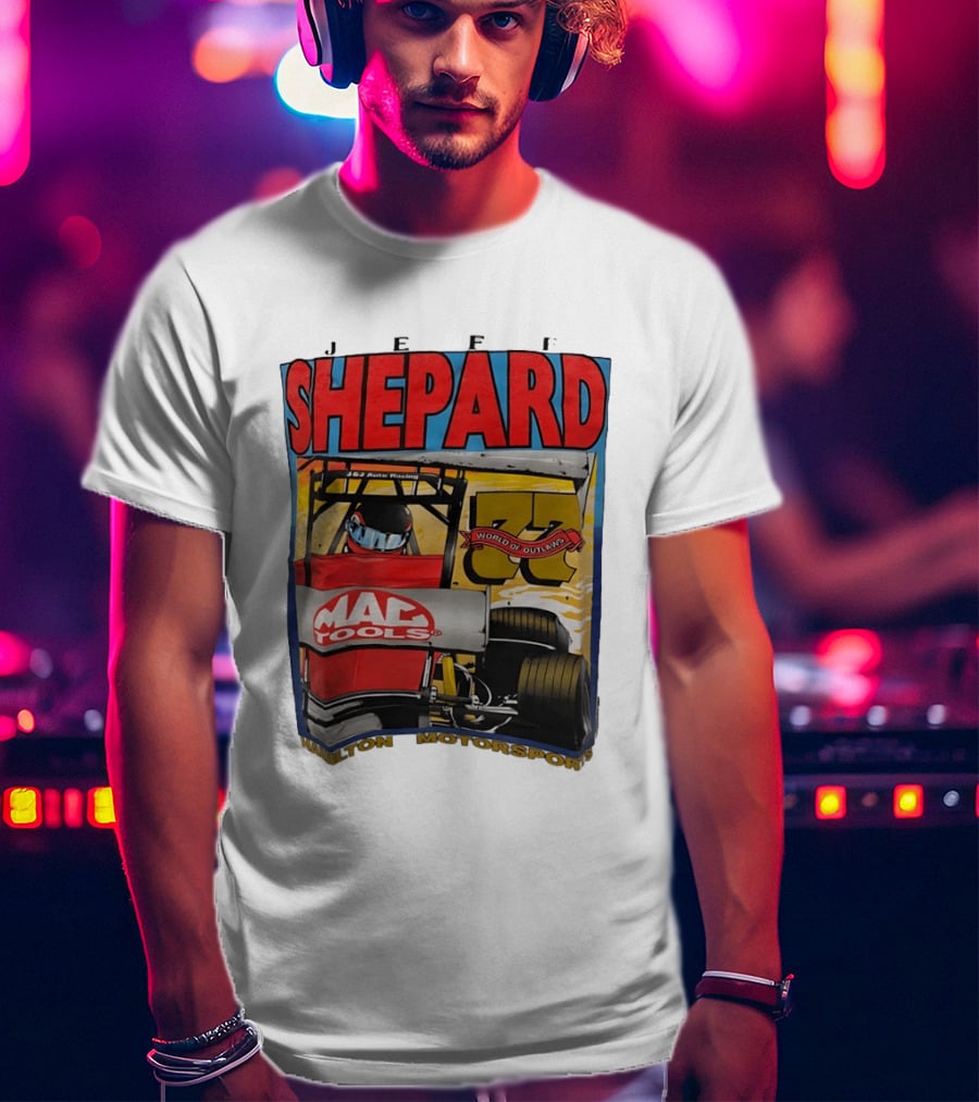Jeff Shepard Mac Tools World Of Outlaws Racing Hamilton Motorsports T-Shirt